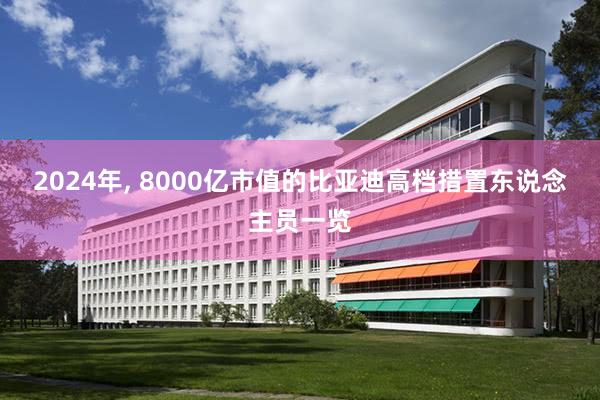 2024年, 8000亿市值的比亚迪高档措置东说念主员一览