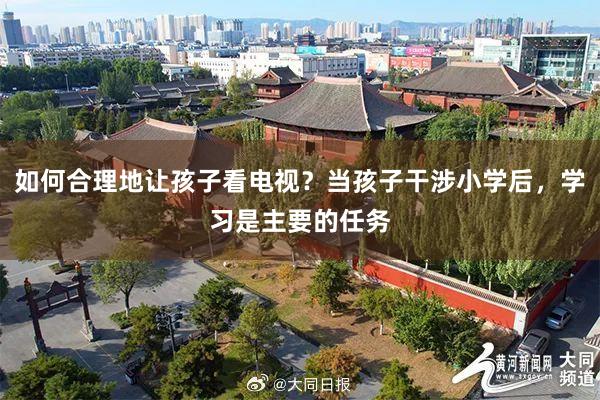 如何合理地让孩子看电视？当孩子干涉小学后，学习是主要的任务